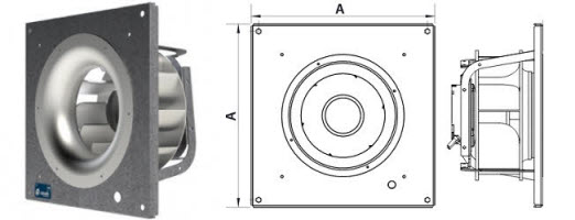 EC-Einbauradialventilator